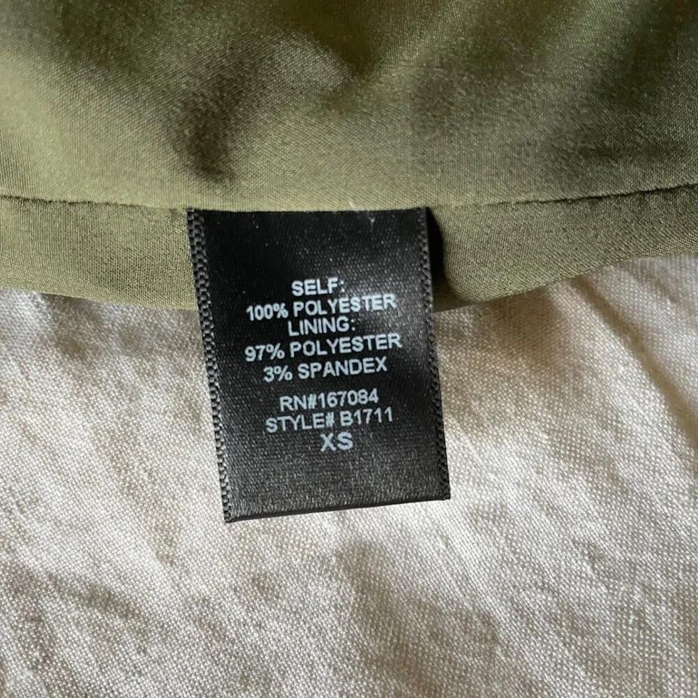 Tuckernuck Olive Twill Ariella Dress XS - Picture 11 of 12